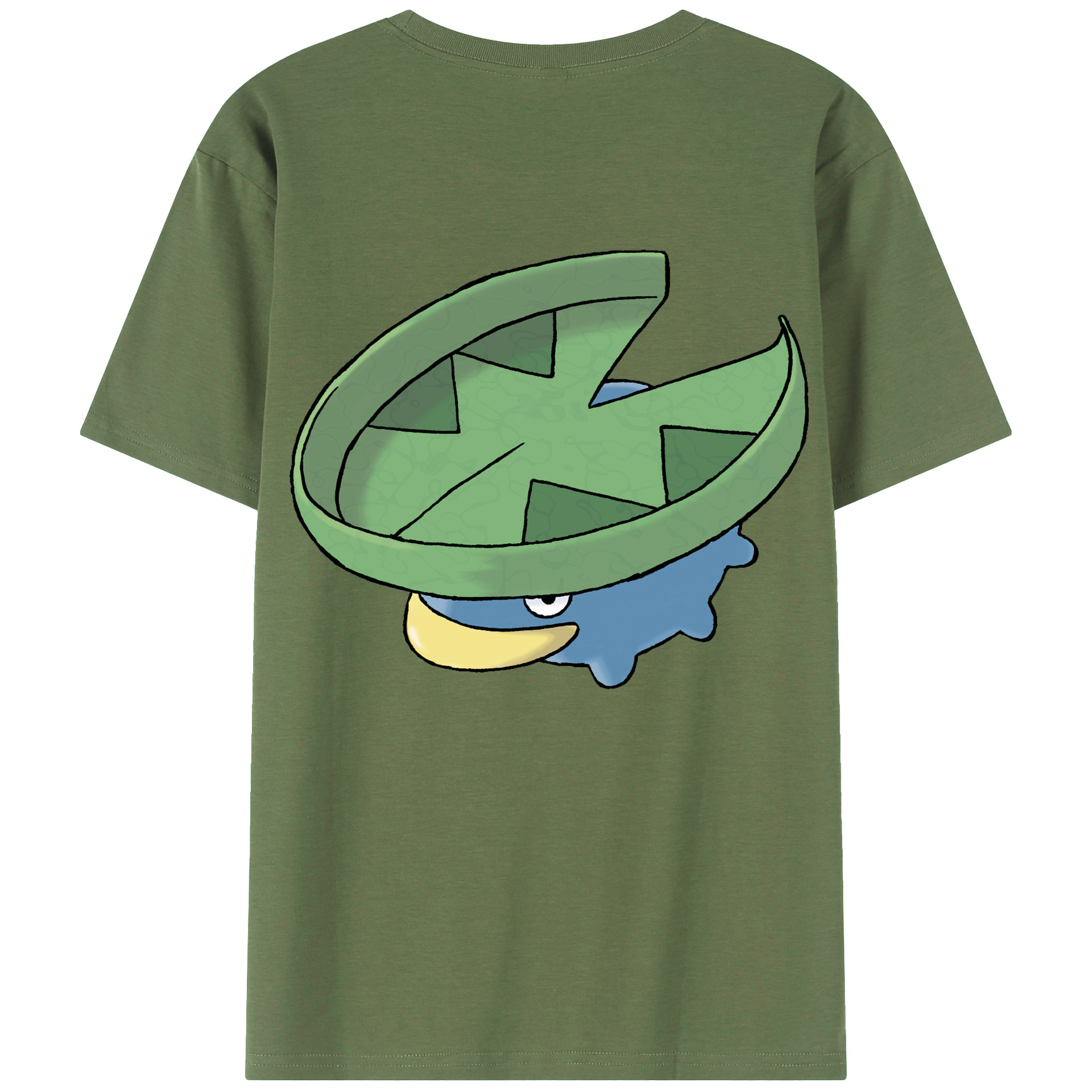 （画像用） ポケットモンスター Pokémon 綿100％ メンズ半袖Tシャツ（バックプリント） 通気性